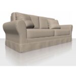Aquaclean Textured Plain - Beaver - Sofa Cover