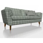 Highland Plaid - Granite - Sofa Cover