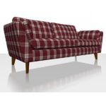 Highland Plaid - Red - Sofa Cover