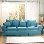 Everyday Velvet - Azure - Sofa Cover