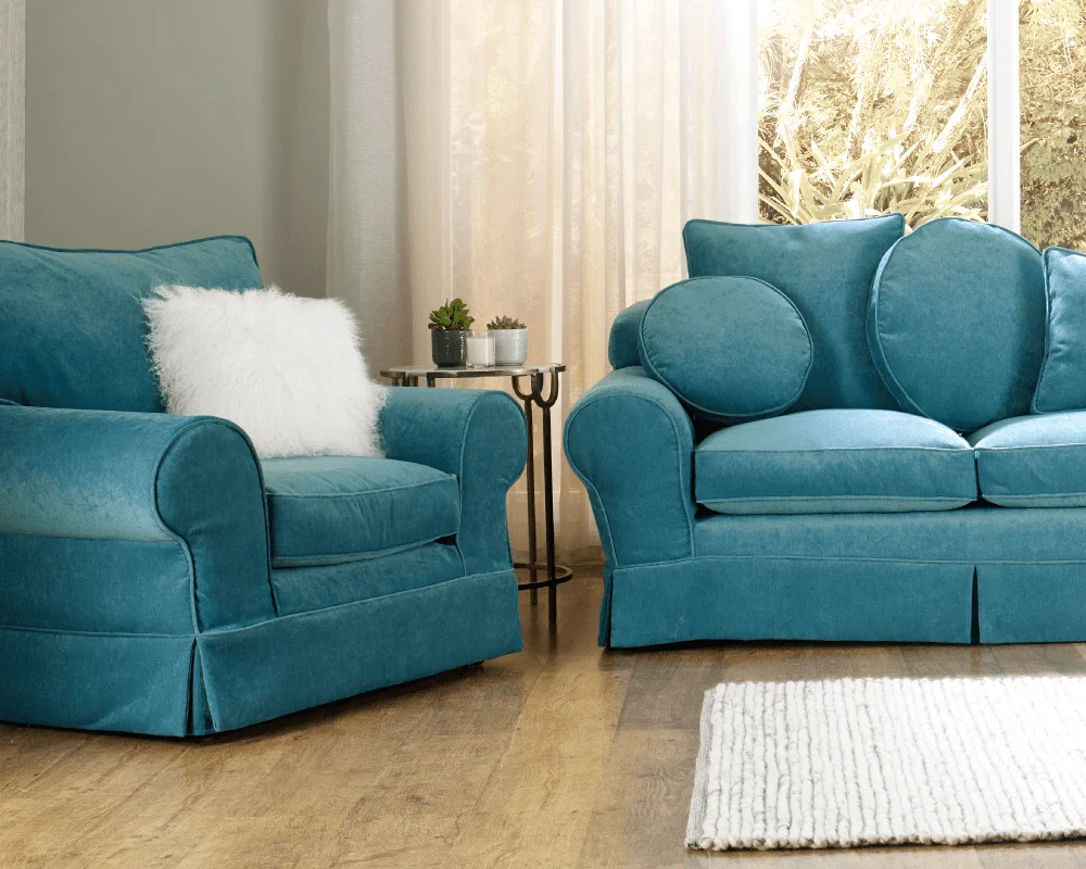 Choose your replacement 4 seater sofa cover from a huge range of fabrics and textures 