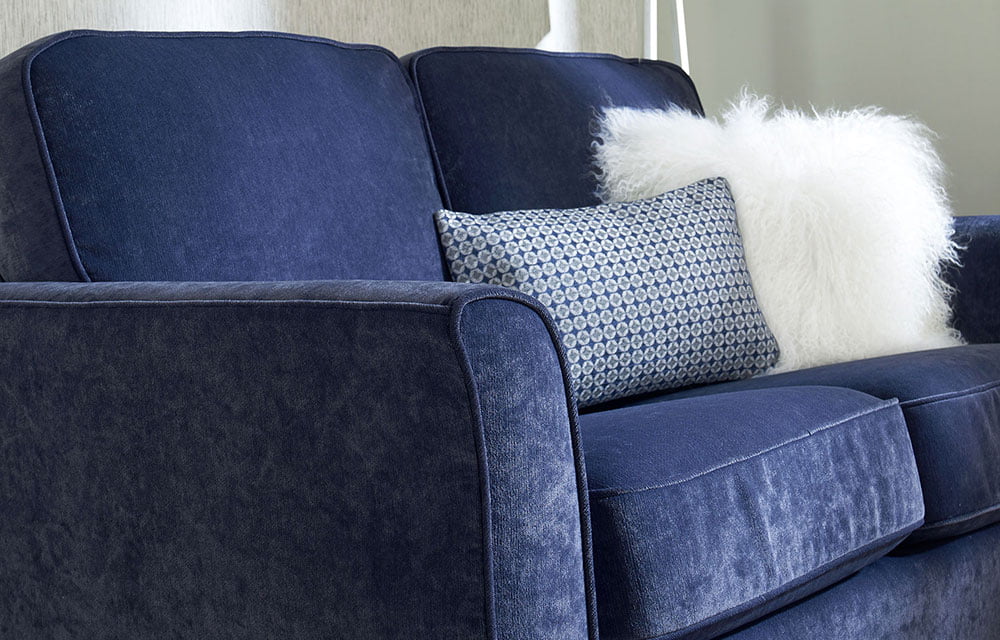 blue sofa cover