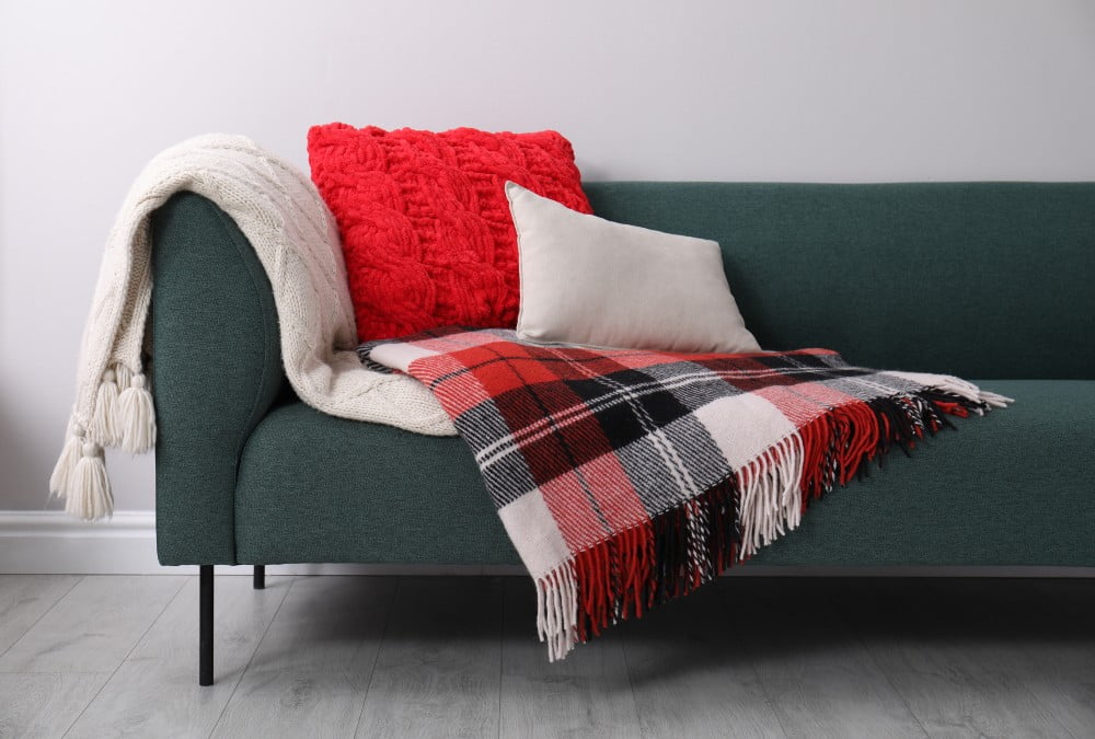 tartan sofa