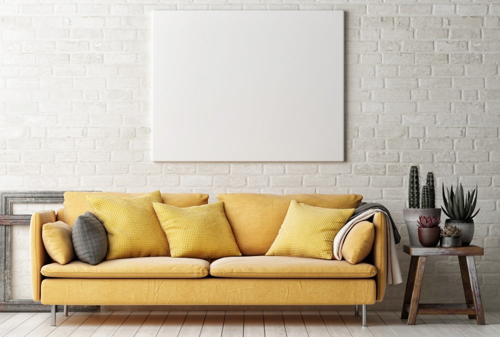yellow sofa