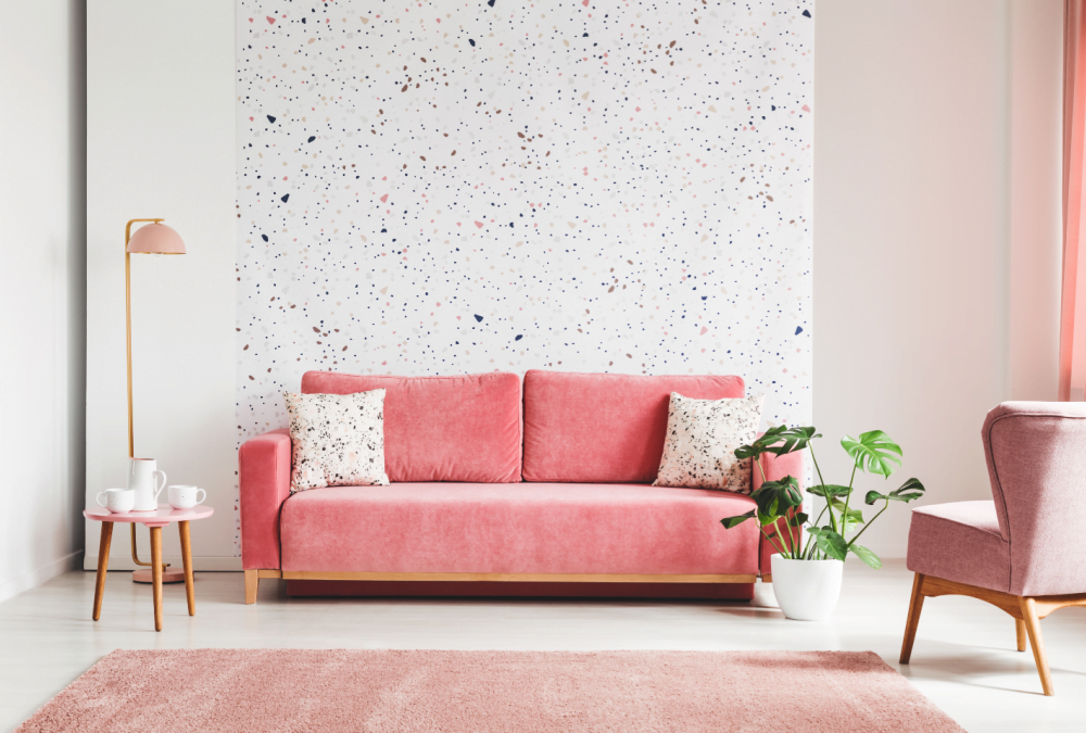 Pink sofa